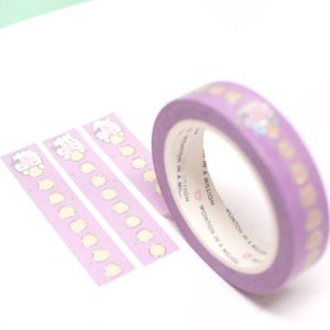 Wonton in a Million Lavender Dumpling Vertical Checklist Washi Tape