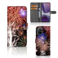 OnePlus 8T | Wallet Case | met Pasjes | Vuurwerk