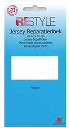 Restyle Jersey Reparatiedoek 12 cm x 45 cm 009 Wit