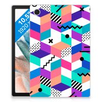 Samsung Galaxy Tab A8 2021/2022 Back Cover Blokken Kleurrijk - thumbnail