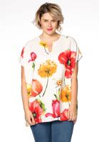 Yoek Tuniek met split POPPY | Wit | Maat XXL Yoek Tuniek met split POPPY | Wit | Maat XXL