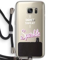 Sparkle quote: Samsung Galaxy S7 Transparant Hoesje met koord