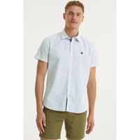 Twinlife regular fit overhemd met stippen wit - thumbnail