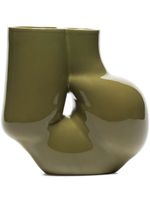 HAY vase W&S Chubby en céramique (20 cm) - Vert - thumbnail