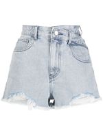 b+ab short en jean à effet usé - Bleu