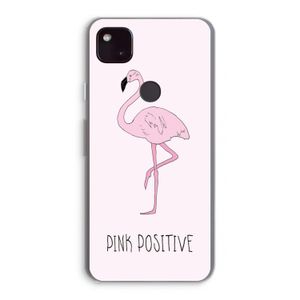 Pink positive: Google Pixel 4a 5G Transparant Hoesje