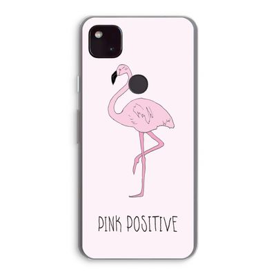 Pink positive: Google Pixel 4a 5G Transparant Hoesje