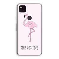 Pink positive: Google Pixel 4a 5G Transparant Hoesje