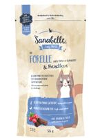 Sanabelle Forelle & Preiselbeere Kat Snack Forel, Vis 55 g - thumbnail