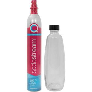 SodaStream Quick Connect CO2-reservecilinder CQC + glazen fles bruiswatertoestel