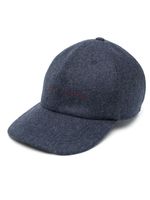 Brunello Cucinelli casquette à logo brodé - Bleu - thumbnail