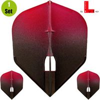 L-Style Flights L3 Two Tone Black - Rood - thumbnail