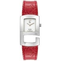 Guess horlogeband I20018L2 / 20018L2 Leder Rood + rood stiksel