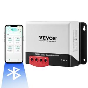 VEVOR 30A 12V 400W/24V 800W MPPT zonnelaadcontroller zonnecontroller zonnepaneellaadcontroller met TTL-communicatie-interface Compatibel met deep-cycle accu's zoals AGM-, gel-, flood- en lithiumbatterijen