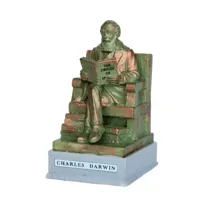 Lemax park statue - charles darwin kerstdorp accessoire 2016