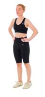 Xtreme Sportswear Dames Sportset - Korte Sportlegging + Sporttop - Zwart-XL