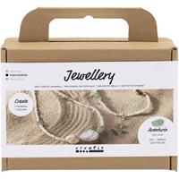 Creativ Company Mini hobbyset sieraden, aventurijn ketting en armband, 1 doos