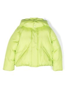 MM6 Maison Margiela Kids veste matelassée à logo brodé - Vert