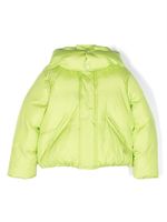 MM6 Maison Margiela Kids veste matelassée à logo brodé - Vert