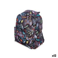 Schoolrugzak Pincello Games Multicolour 28 x 12 x 22 cm 22 x 28 x 12 cm (12 Stuks)