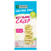 Damhert Lactose- en Glutenvrij Chocoladetablet Wit Crisp