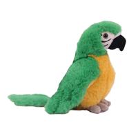 Knuffeldier Papegaai - zachte pluche stof - premium kwaliteit knuffels - groen - 20 cm   -