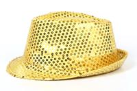 paillettenhoed goud