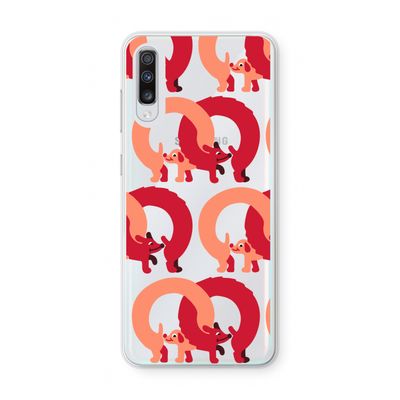 Dogs: Samsung Galaxy A70 Transparant Hoesje