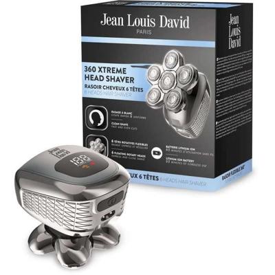 Haarscheerapparaat - JEAN LOUIS DAVID - JLD 360 XTREME HOOFDSCHEERAPPARAAT - 6 roterende koppen - 60 min. batterijduur