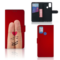 Alcatel 1S (2021) Wallet Case met Pasjes Liefde - Origineel Romantisch Cadeau