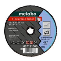 Metabo Accessoires Doorslijpschijf | FLEXIARAPID SUPER 50X1X6 mm | INOX - 50 stuks - 630191000