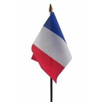 Frankrijk - mini vlaggetje van 10 x 15 cm op stokje - Landen vlag - H27 cm Frankrijk - mini vlaggetje van 10 x 15 cm op stokje - Landen vlag - H27 cm