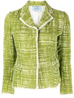 Prada Pre-Owned blazer tissé à carreaux (1996) - Vert - thumbnail