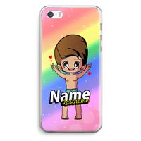 Chibi Maker man: iPhone 5 / 5S / SE Transparant Hoesje