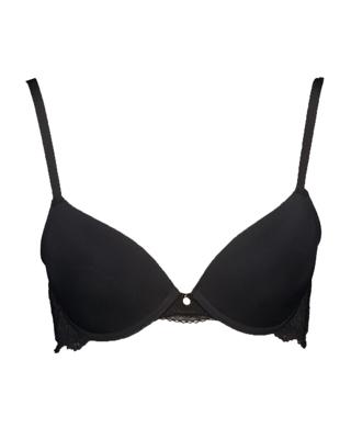 Cheeky plunge Push-up beha - Zwart