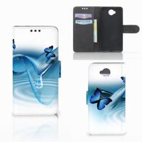 Microsoft Lumia 650 | Telefoonhoesje | Met pasjeshouder | Vlinders