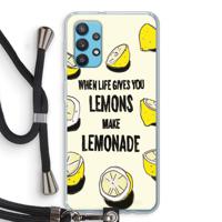 Lemonade: Samsung Galaxy A32 4G Transparant Hoesje met koord - thumbnail