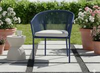 Reims stackable dining chair indigo alu/rope indigo Eurofar - Eurofar