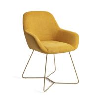 Jesper Home Eetkamerstoel 'Kushi' Beehive Gold, kleur Sweet Corn