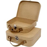 Creativ Company Koffers, afm 25,5x20x8+22,5x18x6,5 cm, 2 stuk/ 1 set