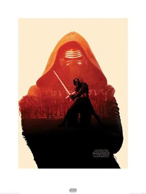 Kunstdruk Star Wars Episode VII Kylo Ren Tri 60x80cm