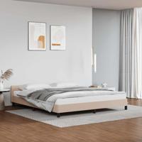 Bedframe met hoofdeinde zonder matras Cappuccino 160x200 cm