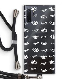 Eye pattern #3: Samsung Galaxy Note 10 Plus Transparant Hoesje met koord