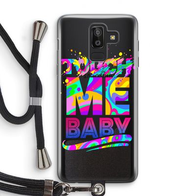 Touch Me: Samsung Galaxy J8 (2018) Transparant Hoesje met koord