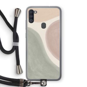 Geo #6: Samsung Galaxy A11 Transparant Hoesje met koord