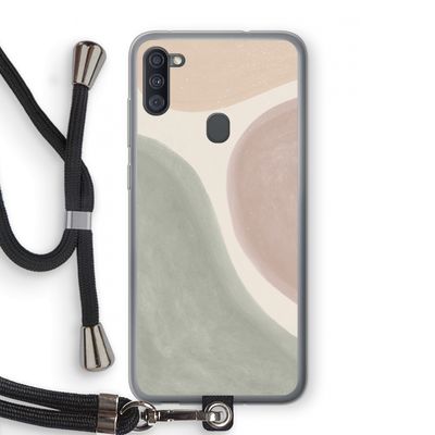 Geo #6: Samsung Galaxy A11 Transparant Hoesje met koord