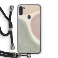Geo #6: Samsung Galaxy A11 Transparant Hoesje met koord