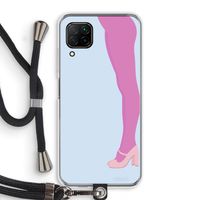 Pink panty: Huawei P40 Lite Transparant Hoesje met koord