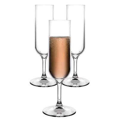 MPDrink Flute Tulp - 6x - SAN kunststof - 16 cl - onbreekbaar - herbruikbaar - champagneglazen