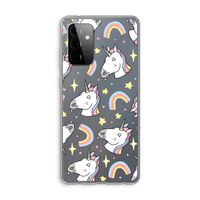 Rainbow Unicorn: Samsung Galaxy A72 Transparant Hoesje